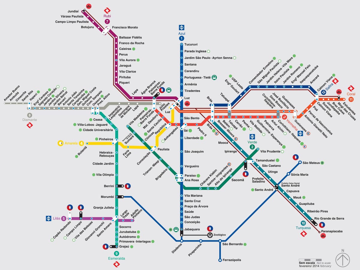 metro ramani Sao Paulo