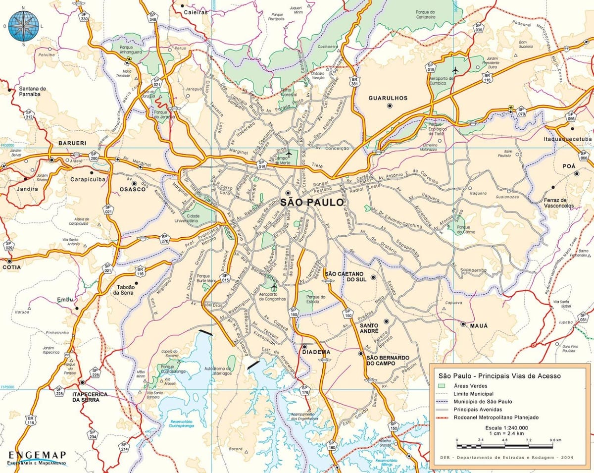 ramani ya São Paulo