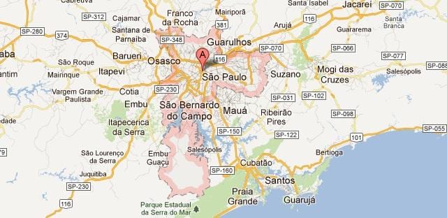 google ramani Sao Paulo