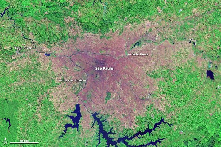 São Paulo topographic ramani