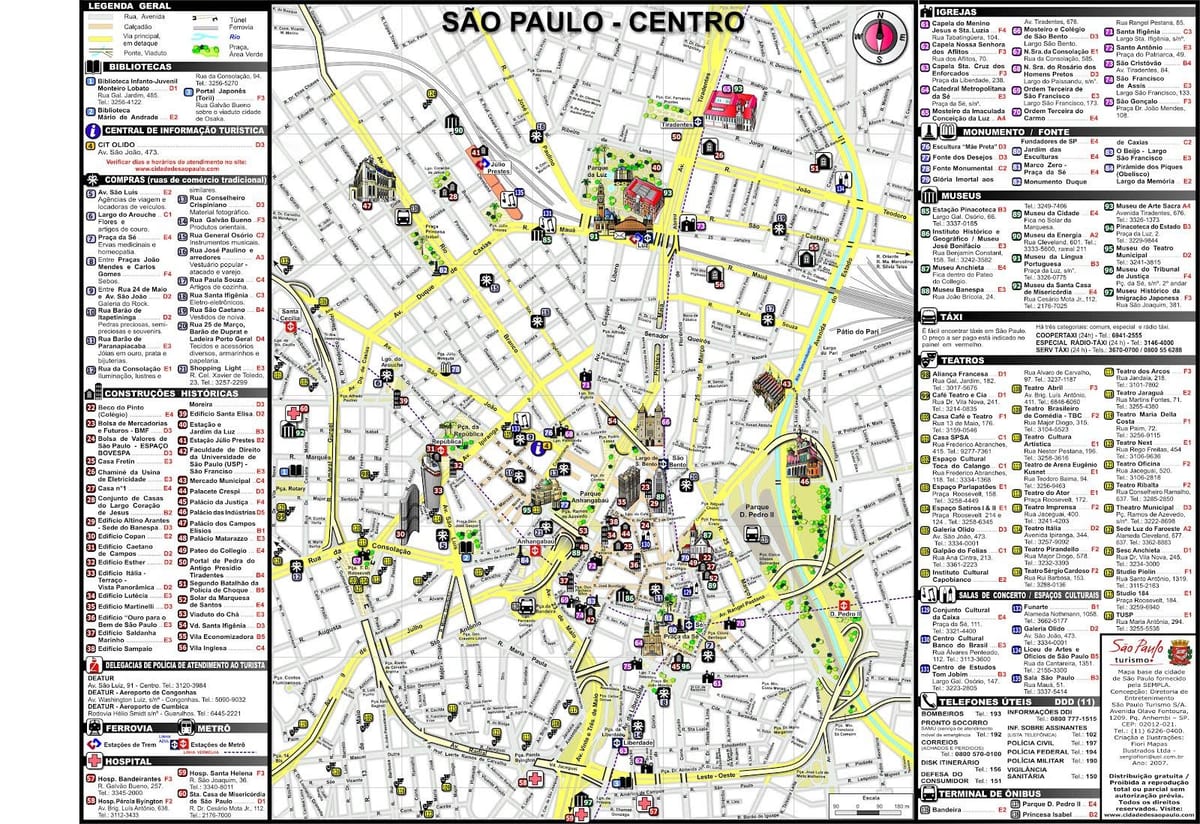São Paulo utalii ramani