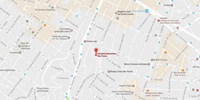 São Paulo hospitali ya ramani