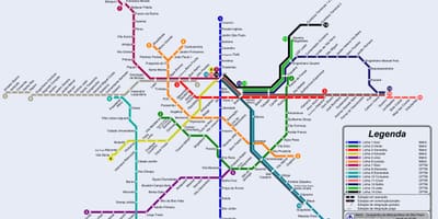 São Paulo tram ramani